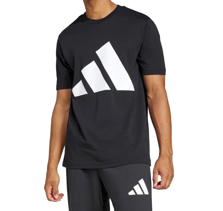 adidas Men&rsquo;s Essentials Big Logo T-Shirt, Black/White Size S, M, L NEW JE8945