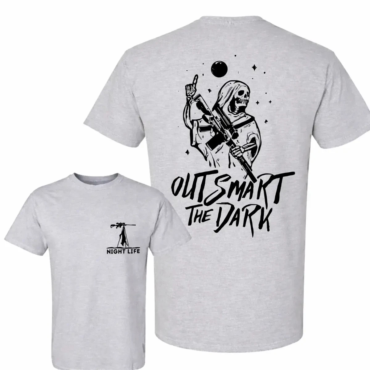Night Life Coyote Hunting T Shirt, Out Smart The Dark Shirt, Thermal Hunting