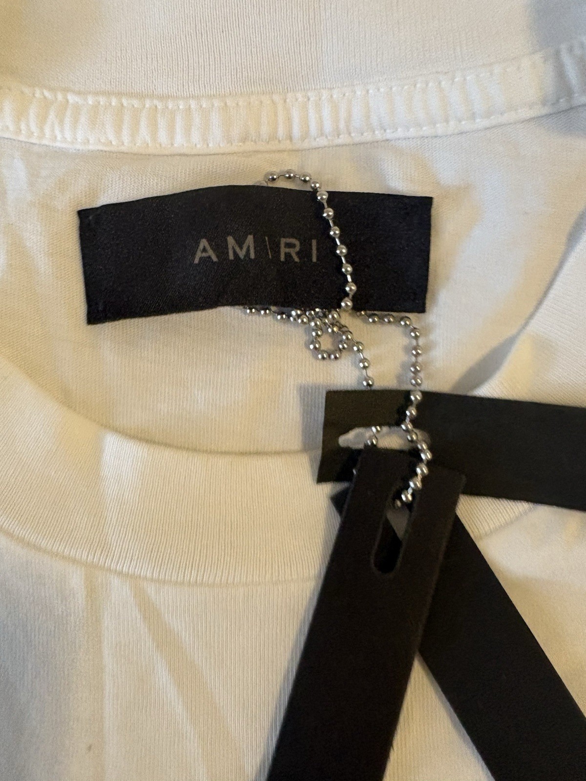 100% Authentic Men&rsquo;s Amiri Eden Rock T-Shirt White PF23MJG042 Size M With Tags