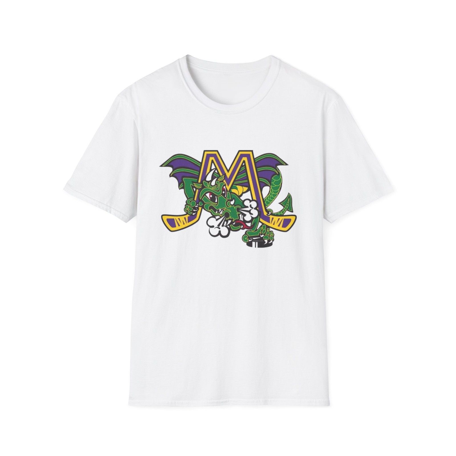 Mobile Retro Dragon Hockey T-Shirt