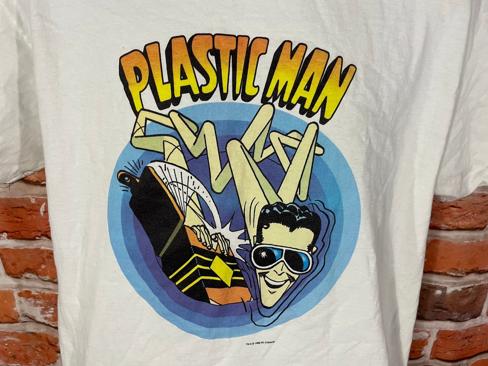 vintage 1998 Plastic Man shirt – sz L – 90s DC Comics tee