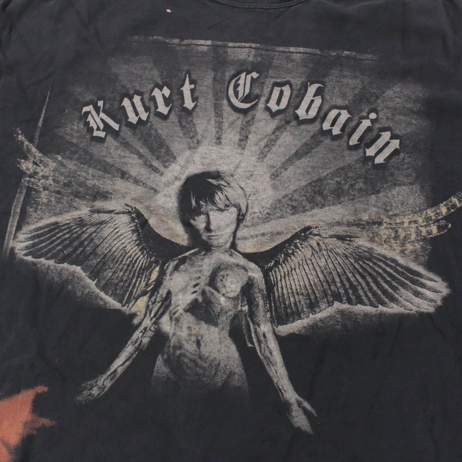 vtg Kurt Cobain angel wings memorial t-shirt XL y2k 90s nirvana grunge band tee