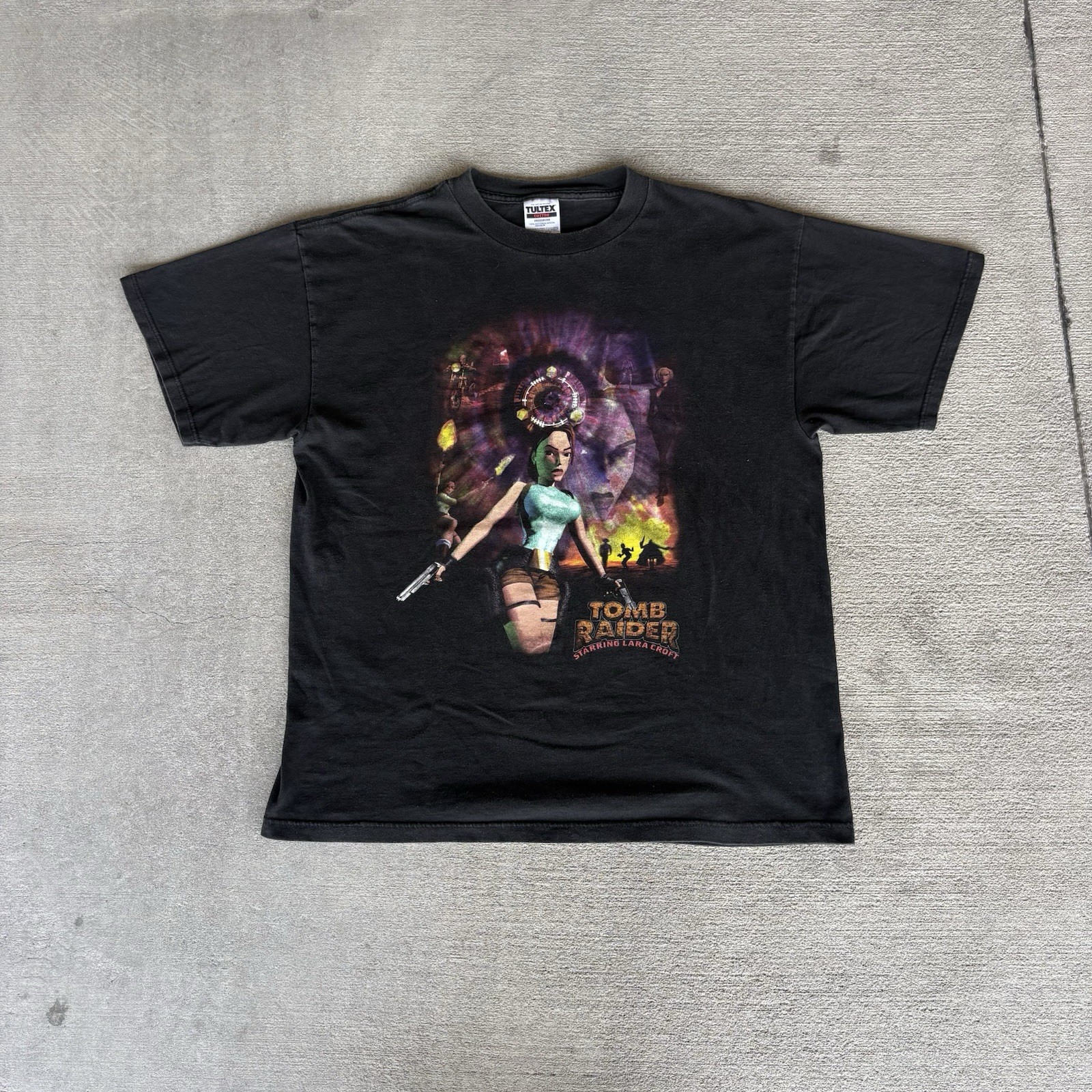 Vintage 90’S Lara Croft Tomb Raider Promo T Shirt Grail Size Large🔥