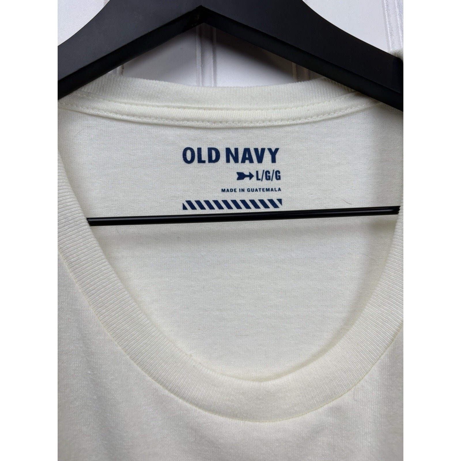 Old Navy Cream Short Sleeve Graphic Tee T-shirt Mens Large #69