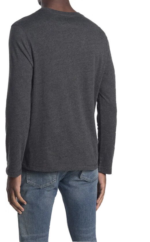 Hurley Takeout Framed Long Sleeve T-Shirt Crew Neck Black Premium CVC Jersey LS