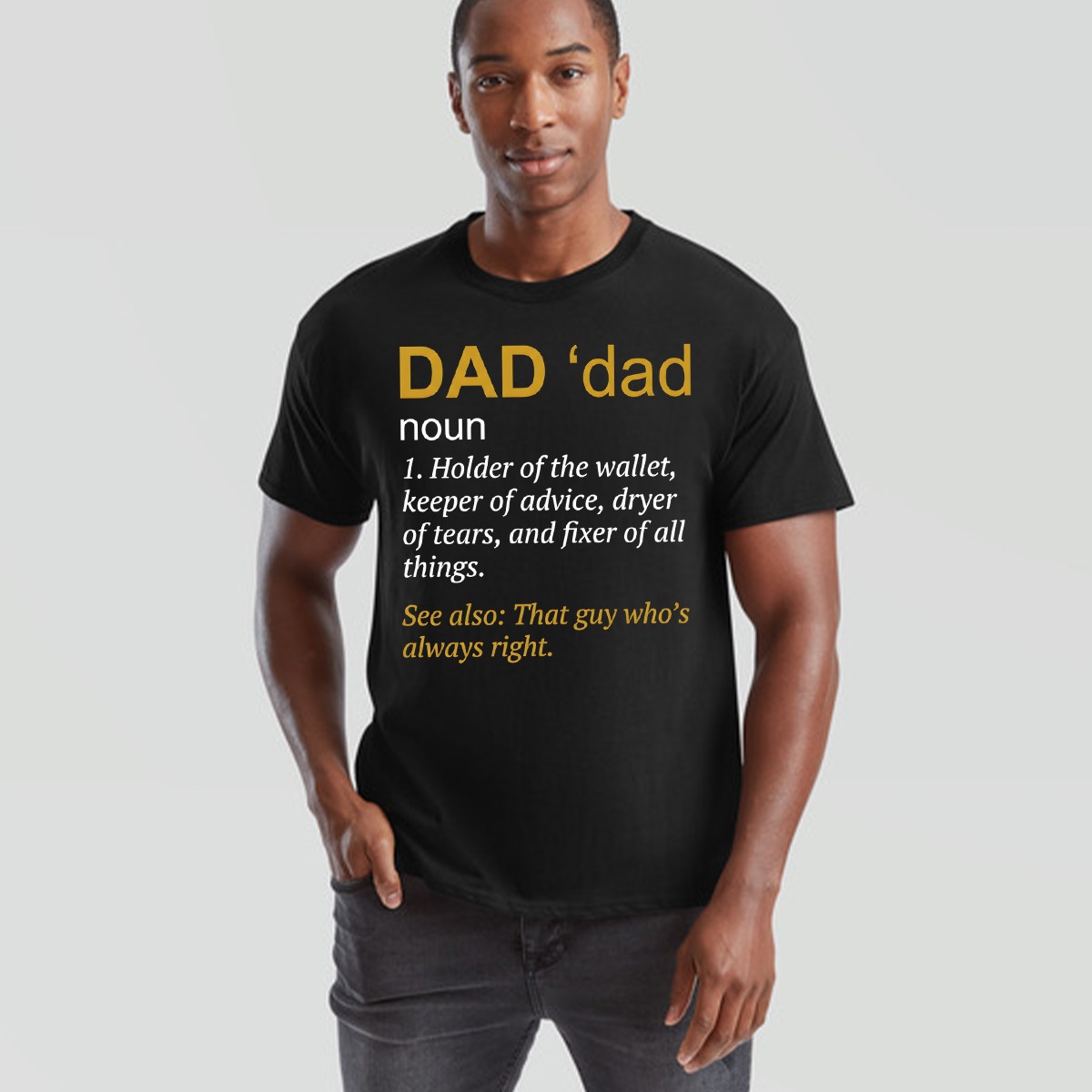 Fathers Day Mens T Shirt A Daughters First Love Daddy Definition Graphic Tee