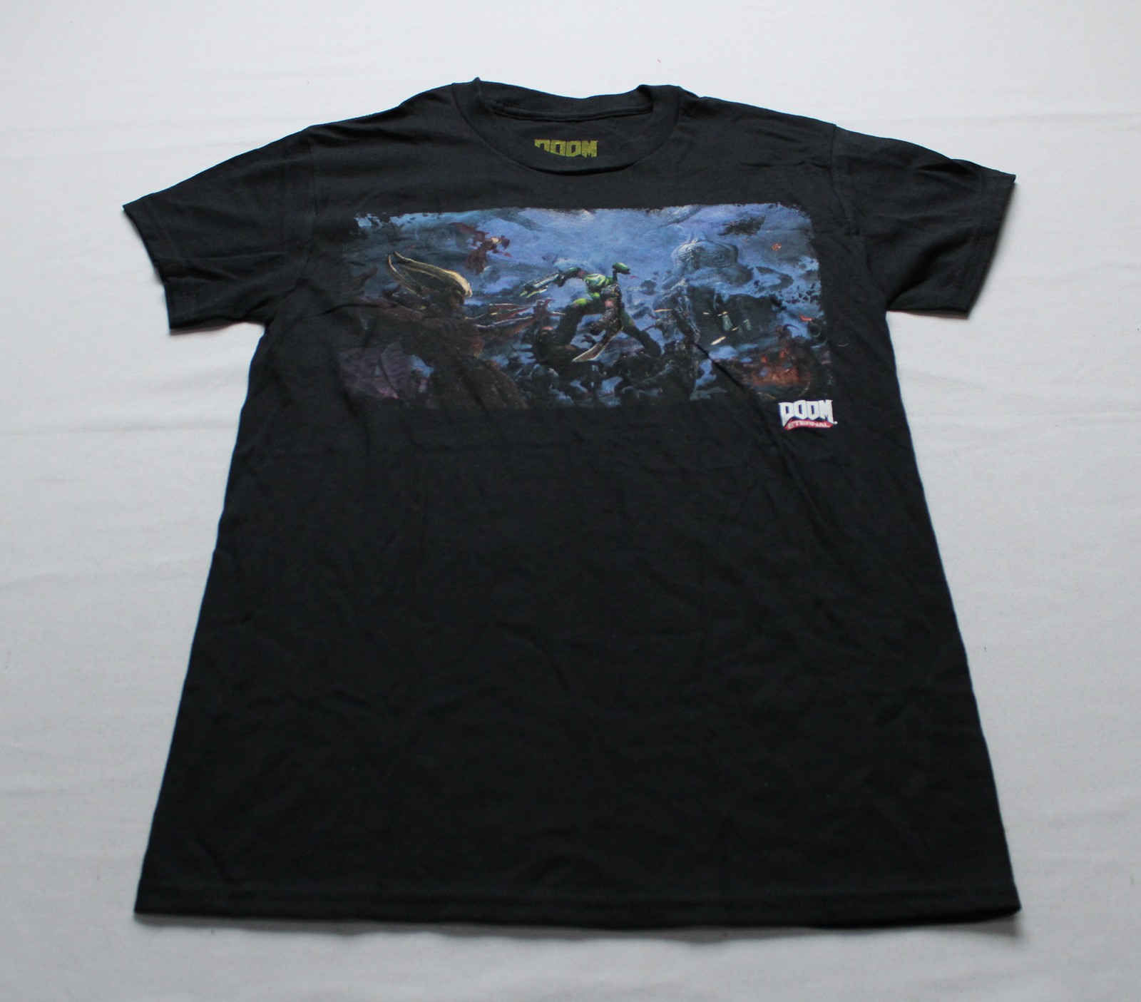 Loot Crate Unisex Adult&rsquo;s Doom Eternal Crew Neck Graphic T-Shirt EH6 Black Small