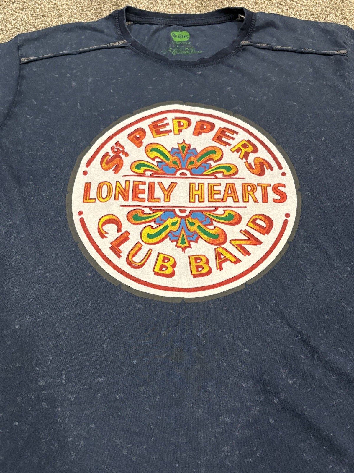 The Beatles Sargent Pepper T-Shirt Original Vintage Drum Head Mens Soft Feel