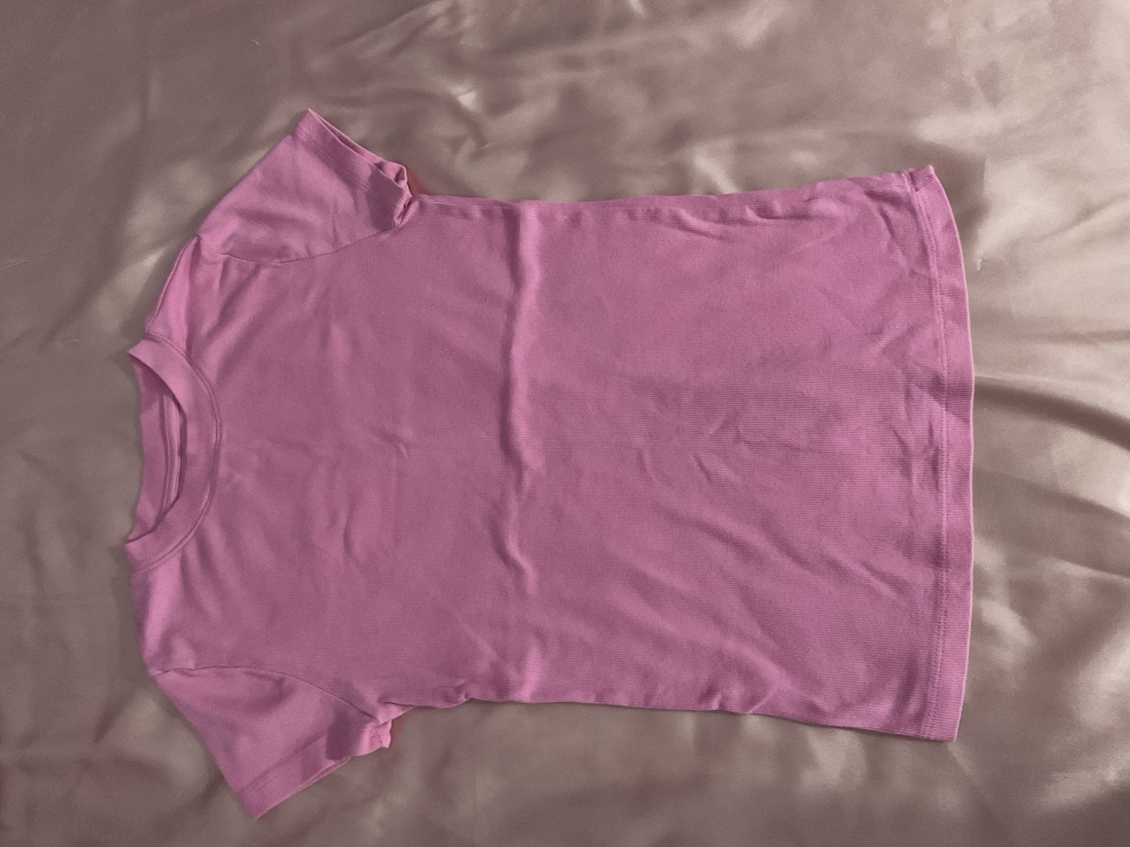 Teens S Regular 2-Pack Pink/Fuchsia Solid Crew Neck Short Sleeve T-Shirts