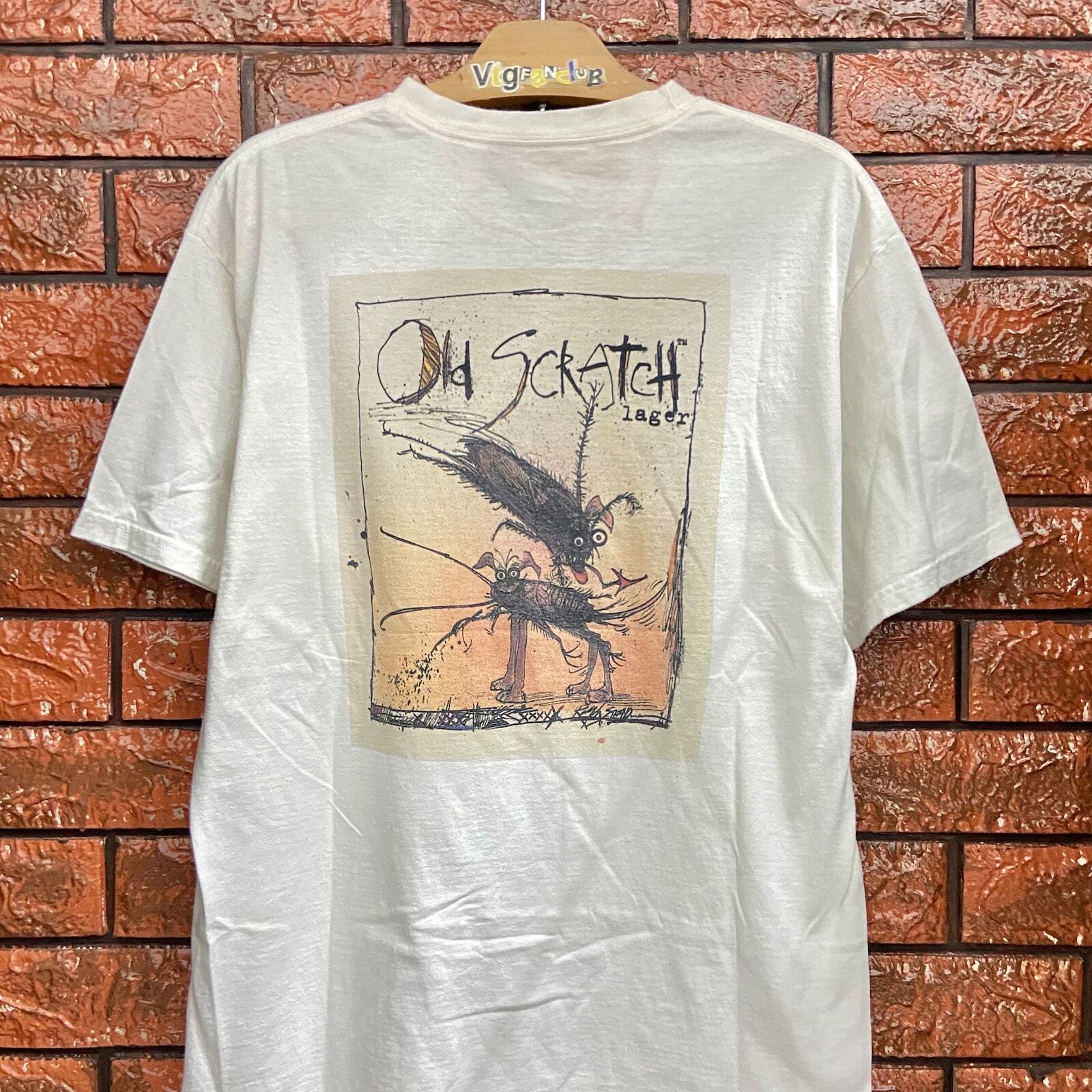 Vintage 00s Ralph Steadman « Old Scratch Flying Dog » Folk Art T Shirt / Fear and