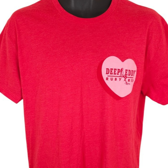 Deep Eddy Ruby Red T Shirt Mens Size Large Grapefruit Flavored Vodka