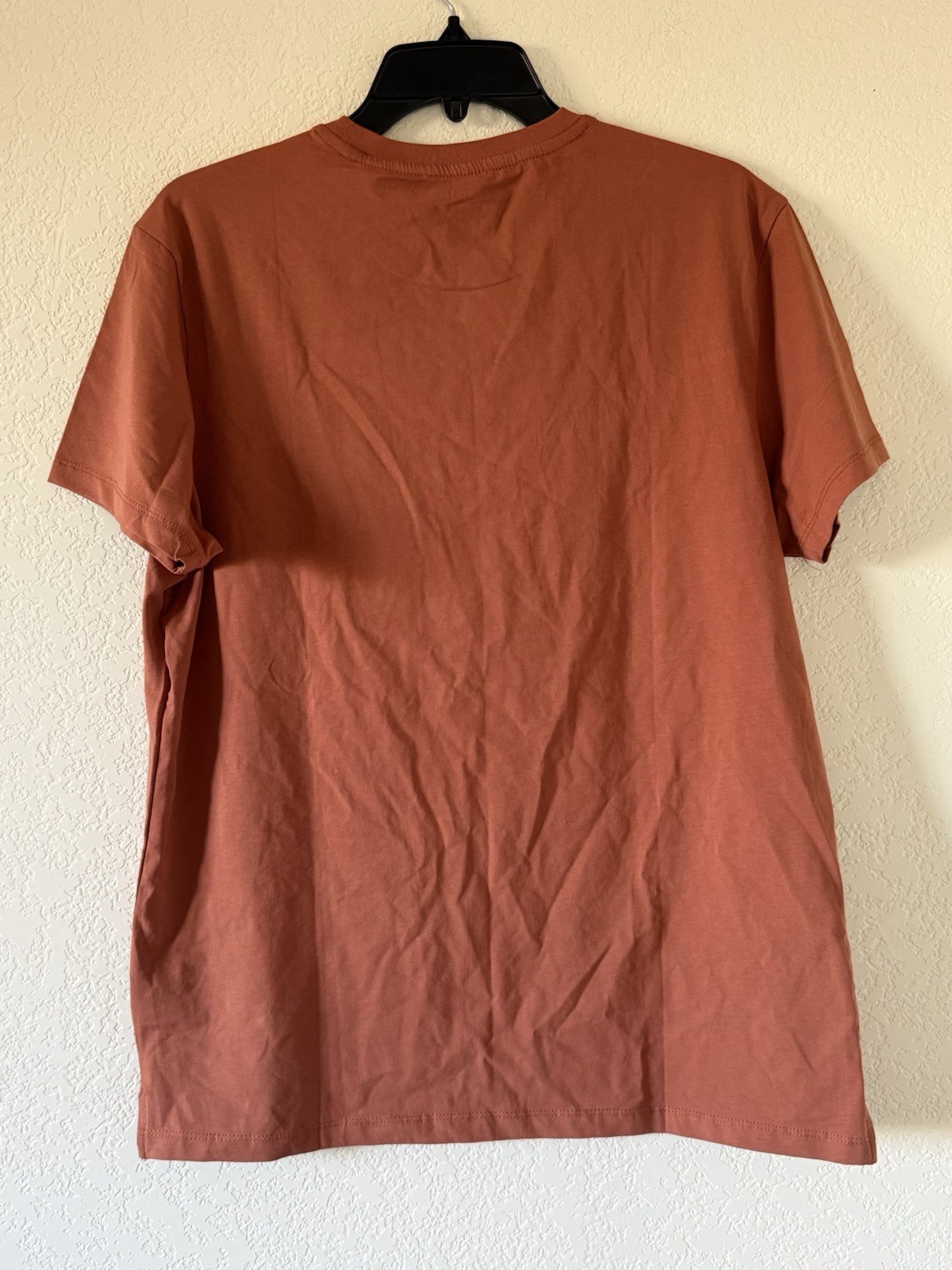 Kenneth Cole Small Rust Tech Pocket T-Shirt Super Soft Flex UPF 50+