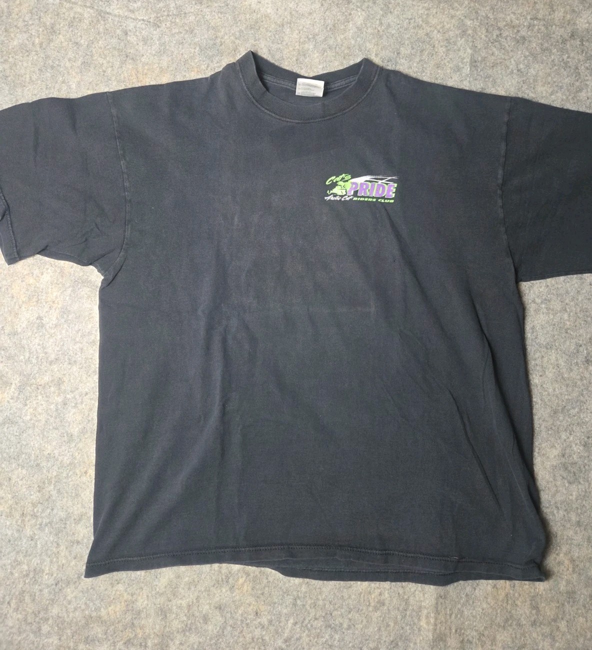 VTG XL Arcticwear Arctic Cat Pride Riders Club Snowmobile Black T-shirt