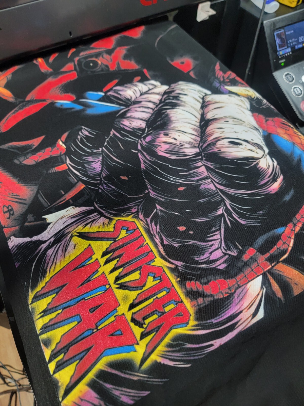 SPIDERMAN SINISTER WAR ON A SHAKA HEAVYWEIGHT GARMET DYED T SHIRT « MODERN »