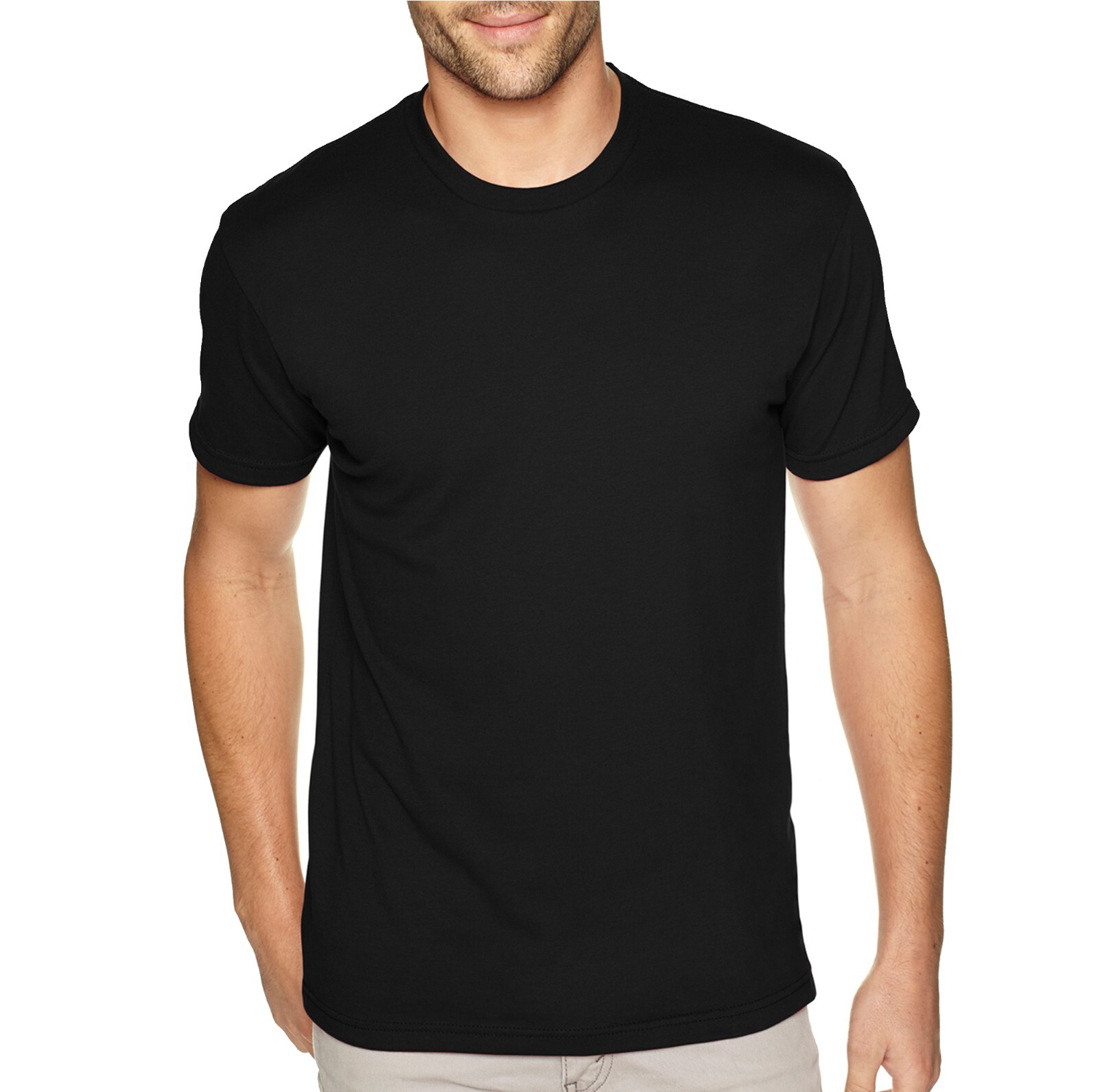 Men Unisex Crewneck Basic T-shirt Plus Size 100% Cotton 3X 4X 5X 6X 7X 8X 10X