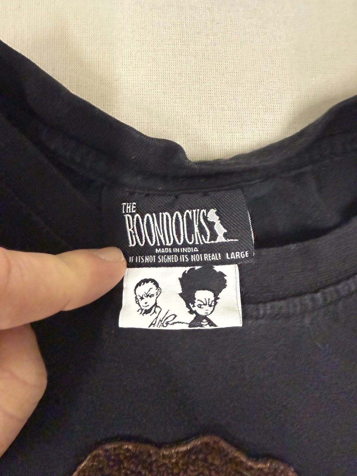 De Kryptic Boondocks Mens Shirt L Stitched Riley Adult Swim Cartoon Y2K 108