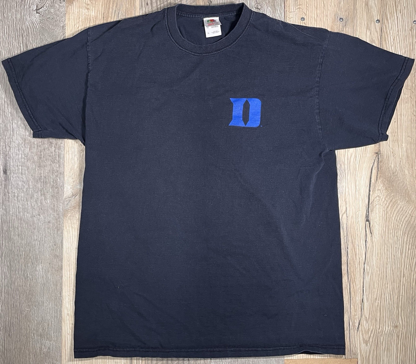 DUKE Blue Devils Coca-Cola Zero T-Shirt Men&rsquo;s XL Black Fruit Of The Loom HOLE