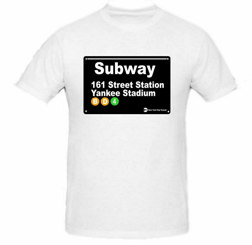 NYC Subway T shirt Tee 161 Street Station Yankee Stadium New York City