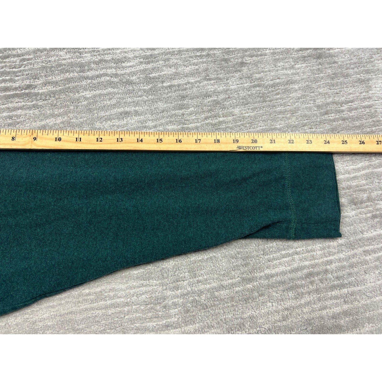 Foundry Henley Mens 4XL Green Long Sleeve Shirt Big and Tall Heathered Cotton