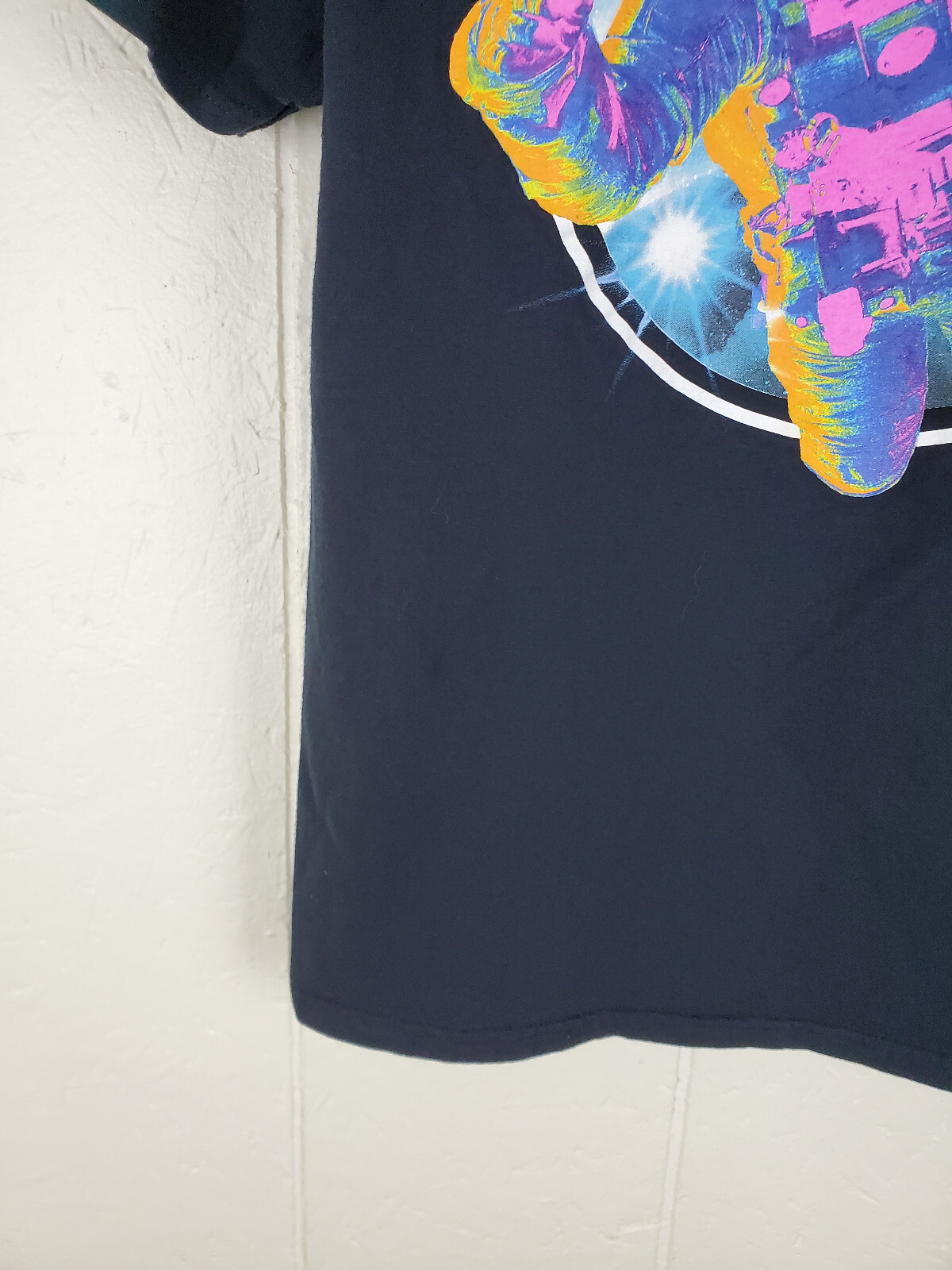 NASA Shirt Mens Small Black Graphic Crew Neck Short Sleeve Stretch Pullover