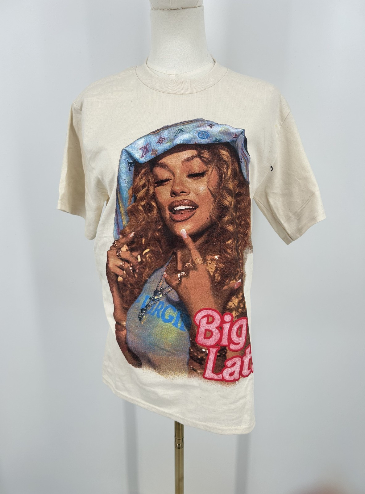 Headgear Classics Big Latto Sugar Honey Iced Tea Tour Graphic T-Shirt Small Size