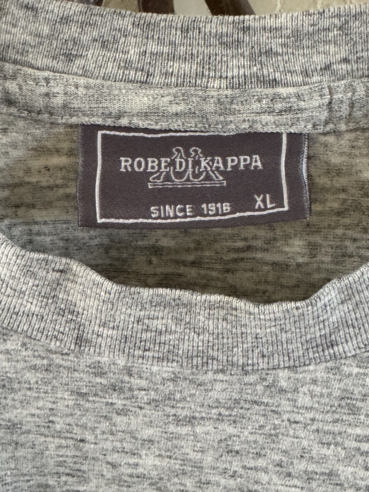 Vintage 90s Italian Kappa T Shirt Kiss Grey XL