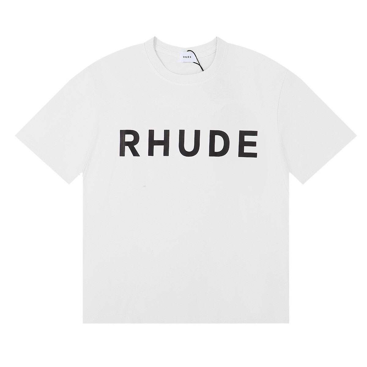 NEW RHUDE Men Women High Quality 100% Cotton Short Sleeve Polo T-Shirt SZ:S-2XL