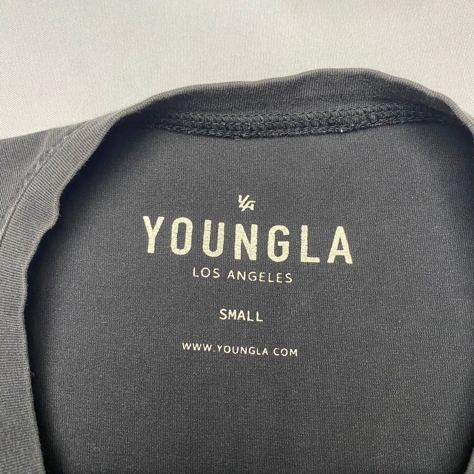YoungLA 449 Washed Drip Tee Shirt Men&rsquo;s Small Always Improving Gym Rare
