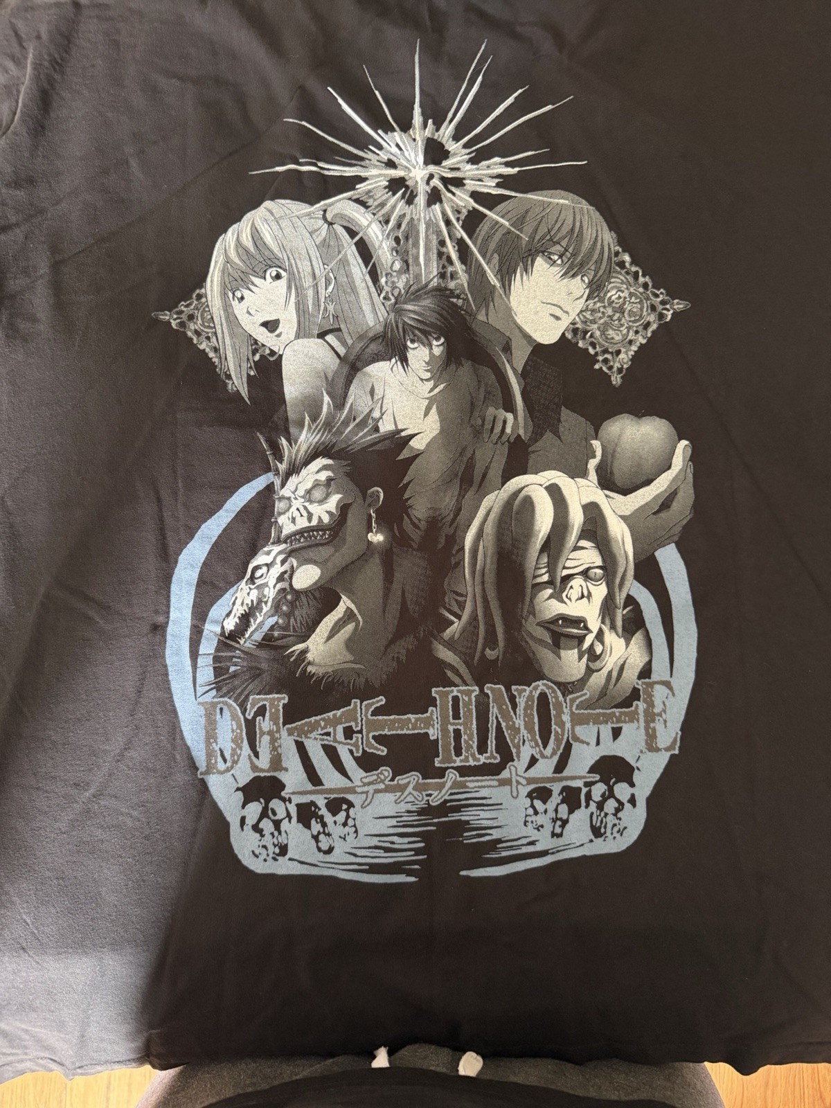 Revenge Death Note Faction Tee Light Yagami Ryuk Black XL Crew T-Shirt
