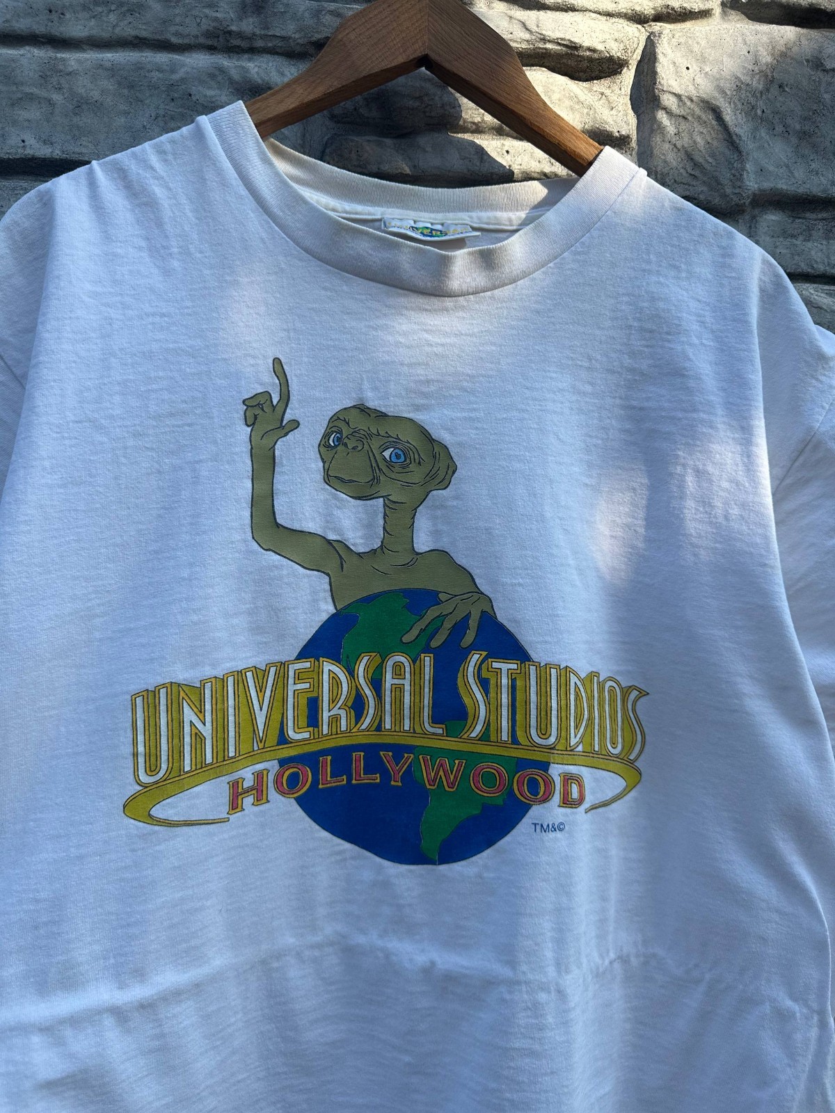 Vintage Universal Studios Hollywood E.T. T Shirt Size L Rare 2000s Movie Tee