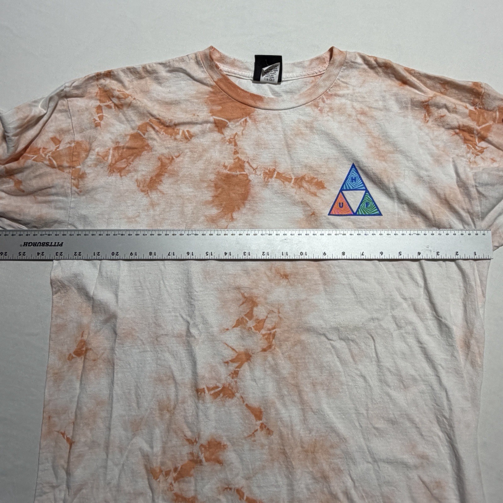 HUF Worldwide Triple Triangle Crystal Wash Long Sleeve Tee XL Skull Skate