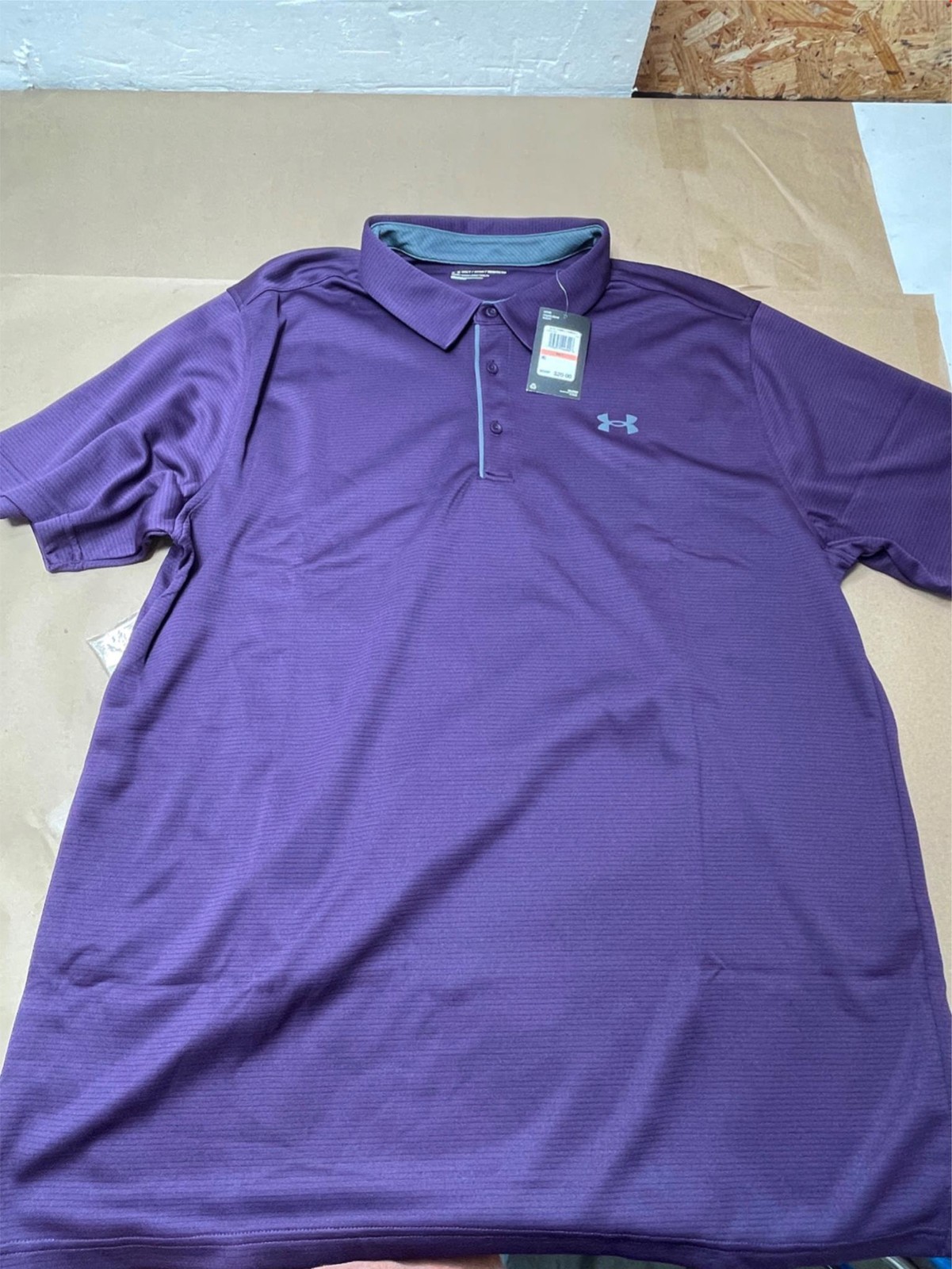 Under Armour Men&rsquo;s Polo Tee Golf T-Shirt 3XL Purple XXXL
