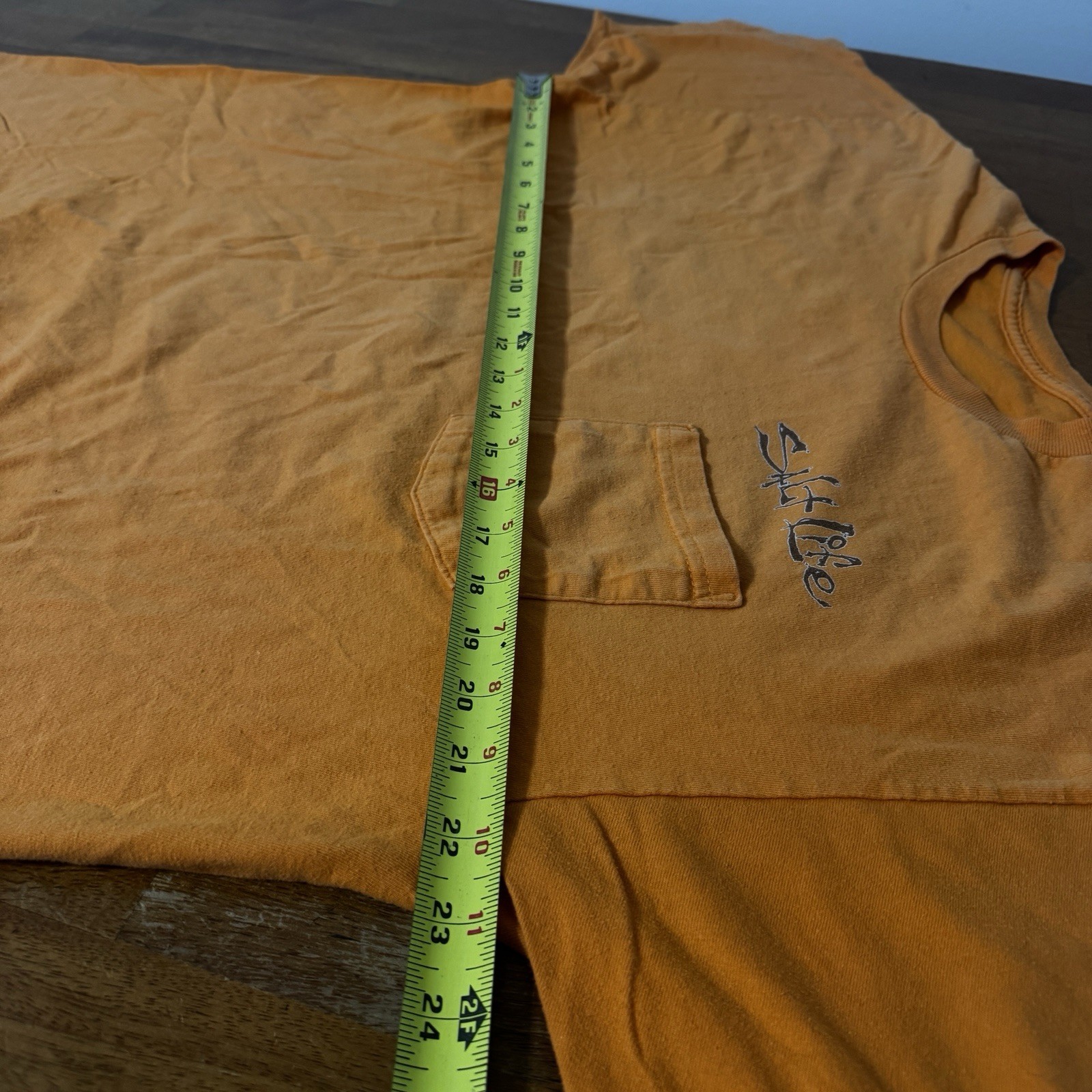 Salt Life Men&rsquo;s Orange Fishing T-Shirt Size Xl