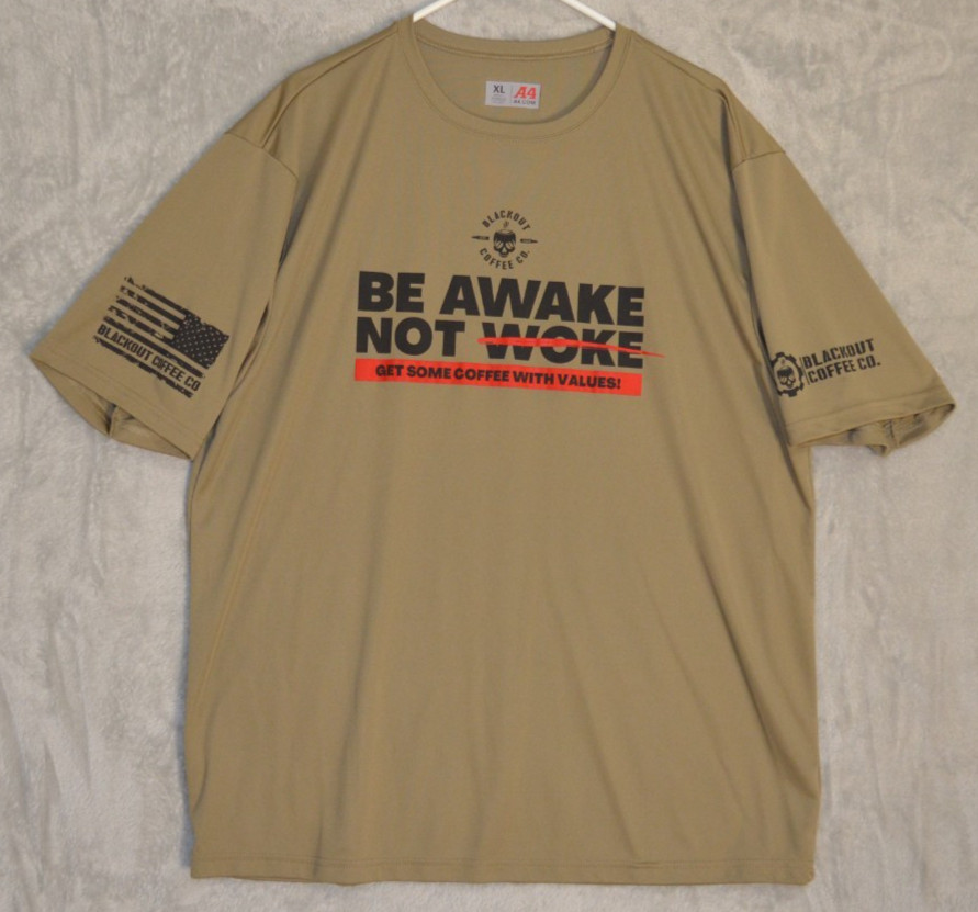 Blackout Coffee Co. A4.com Men&rsquo;s Graphic T-Shirt Size XL Khaki
