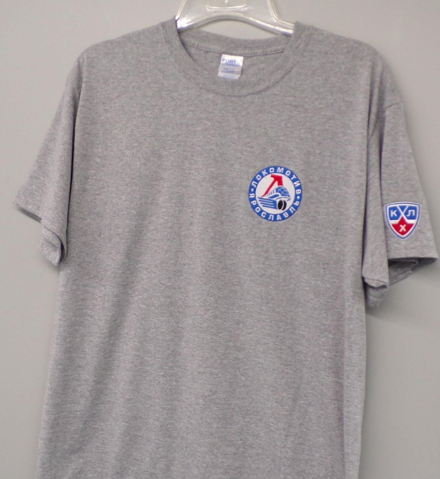 KHL HC Lokomotiv Yaroslavl Hockey Adult Embroidered T-Shirt S-6XL, LT-4XLT New
