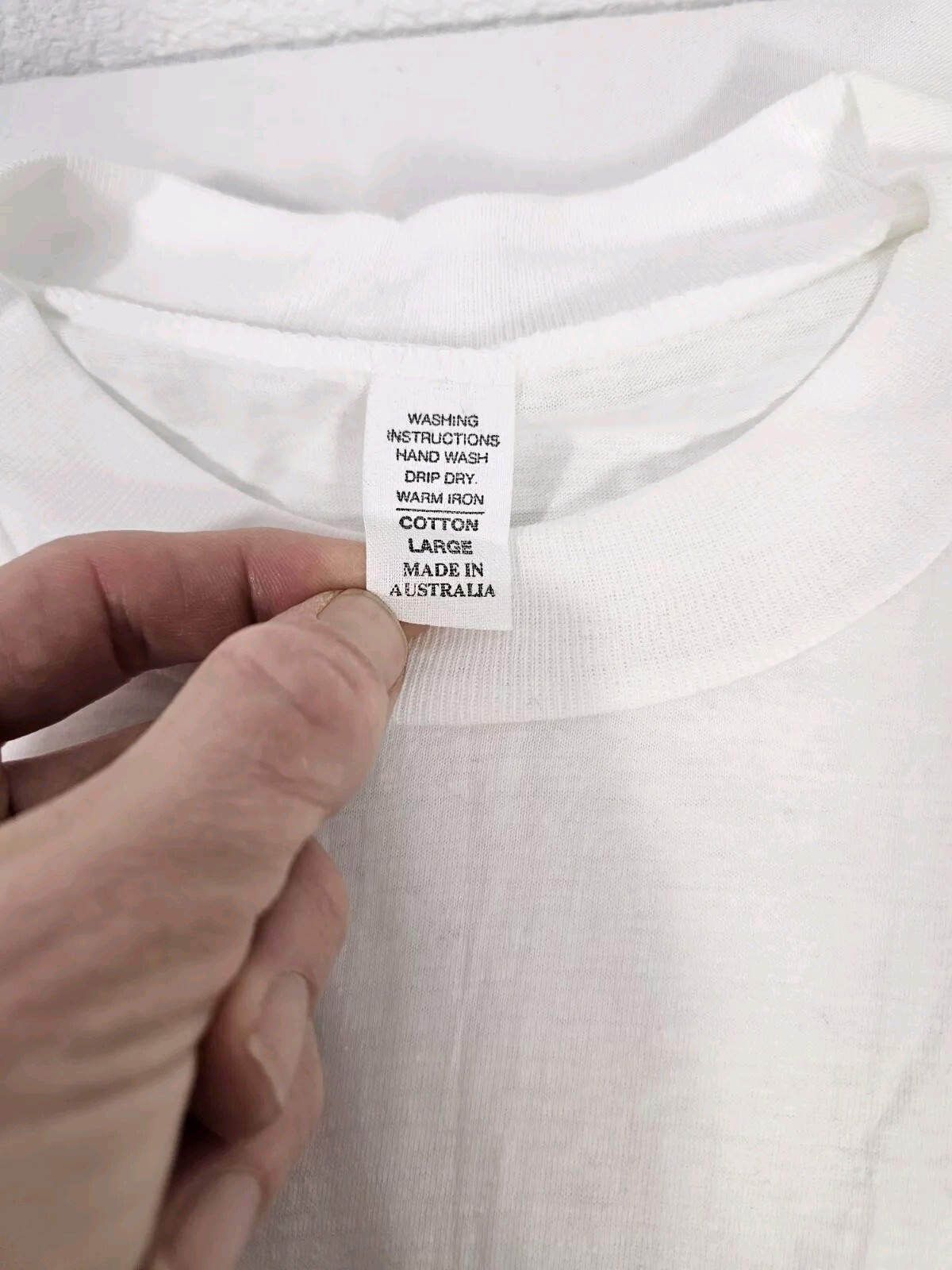 Vtg White Sydney Australia Single Stitch Vacation Oversize T Shirt Large Nwot