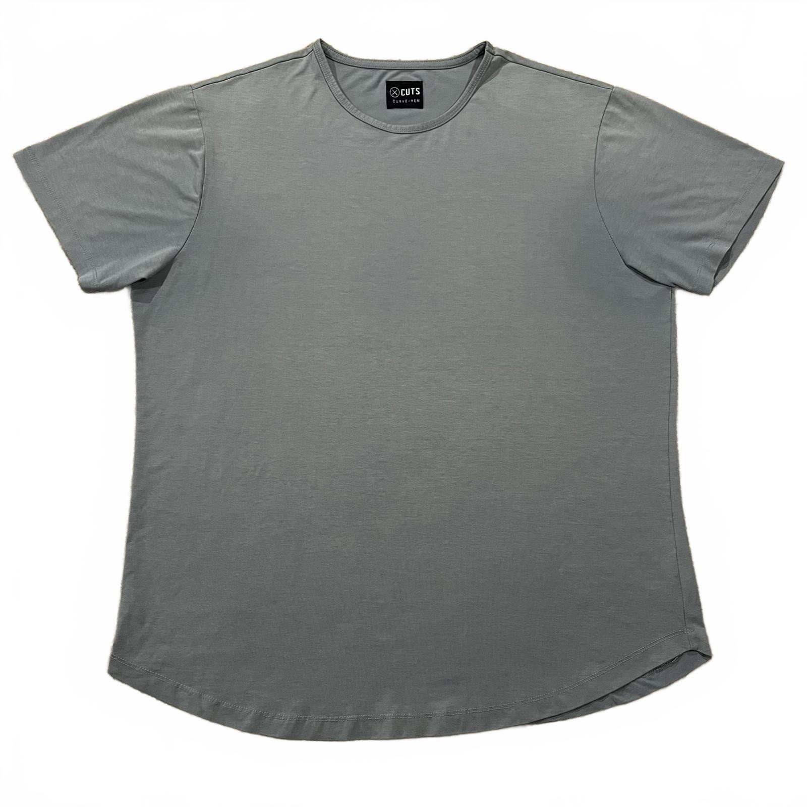 Cuts Clothing Curve Hem Pyca Pro Gray T Shirt Size 2XL