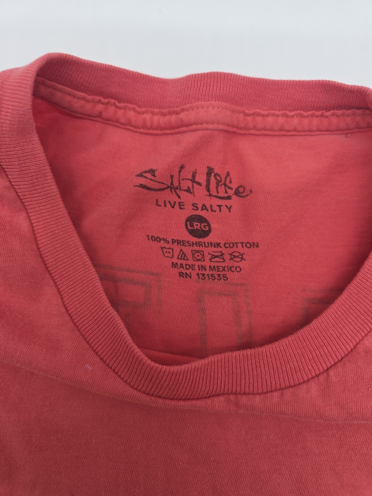 Salt Life T-Shirt Men Large Dark Pink Graphic Tee.#46903