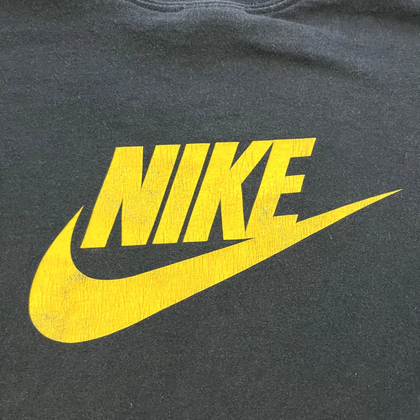 Vintage Nike T-Shirt Mens XXL Black Swoosh Spellout Logo Athletic Sportswear y2k