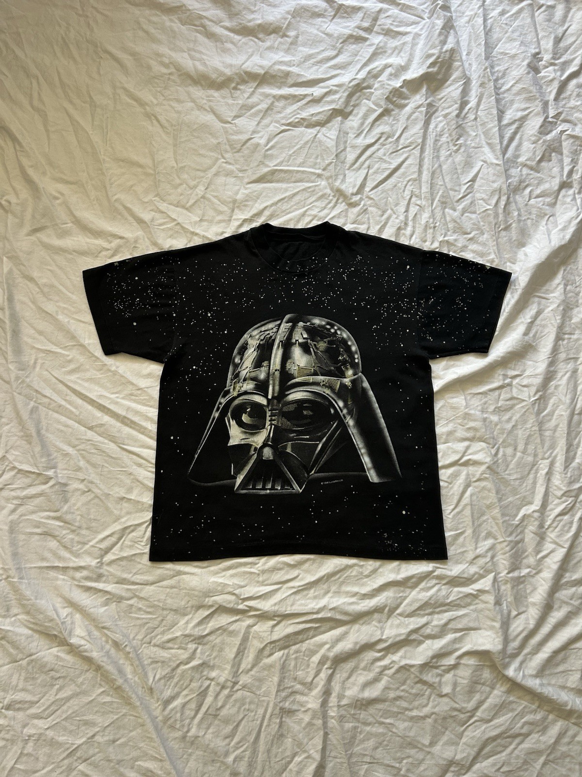 Vintage 90s 1996 Darth Vader Star Wars Aop Tee Single Stitch Sz M Lucasfilm Ltd