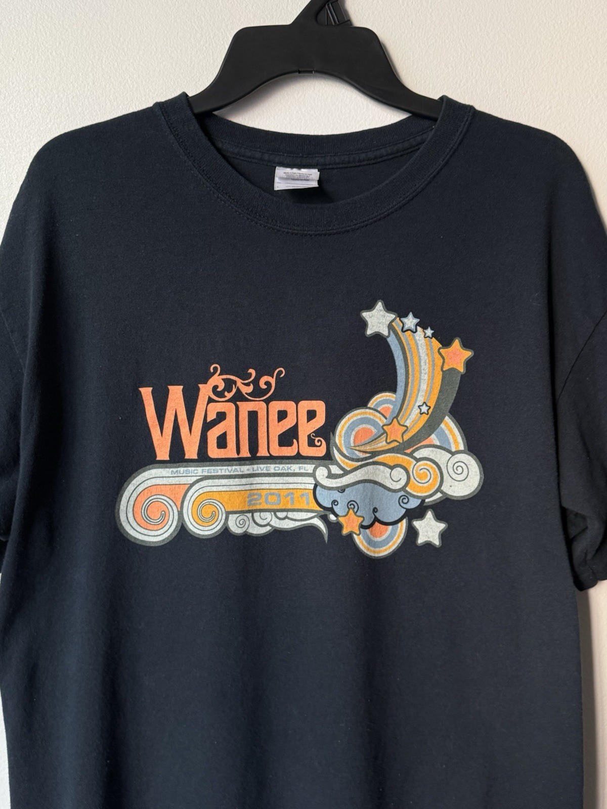 Wanee Music Festival 2011 Event Logo Shirt Blue Large Official