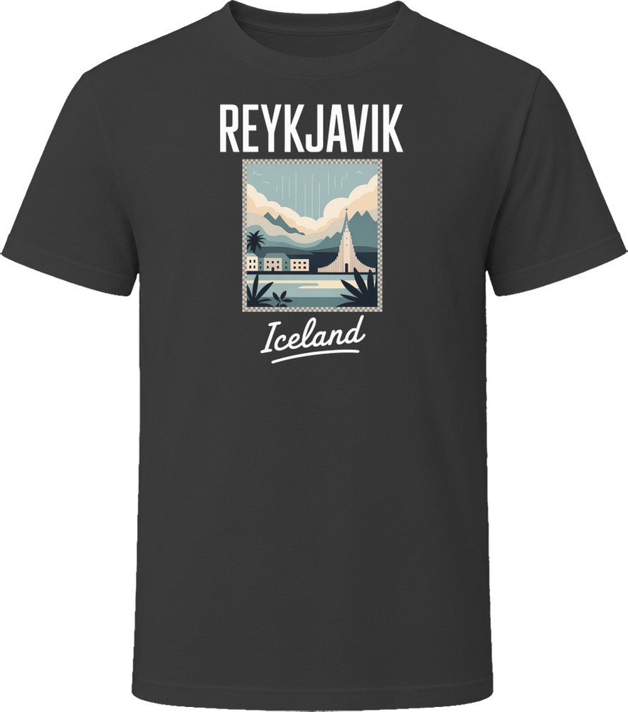 Reykjavik Iceland World Travel Tourist Shop T Shirt