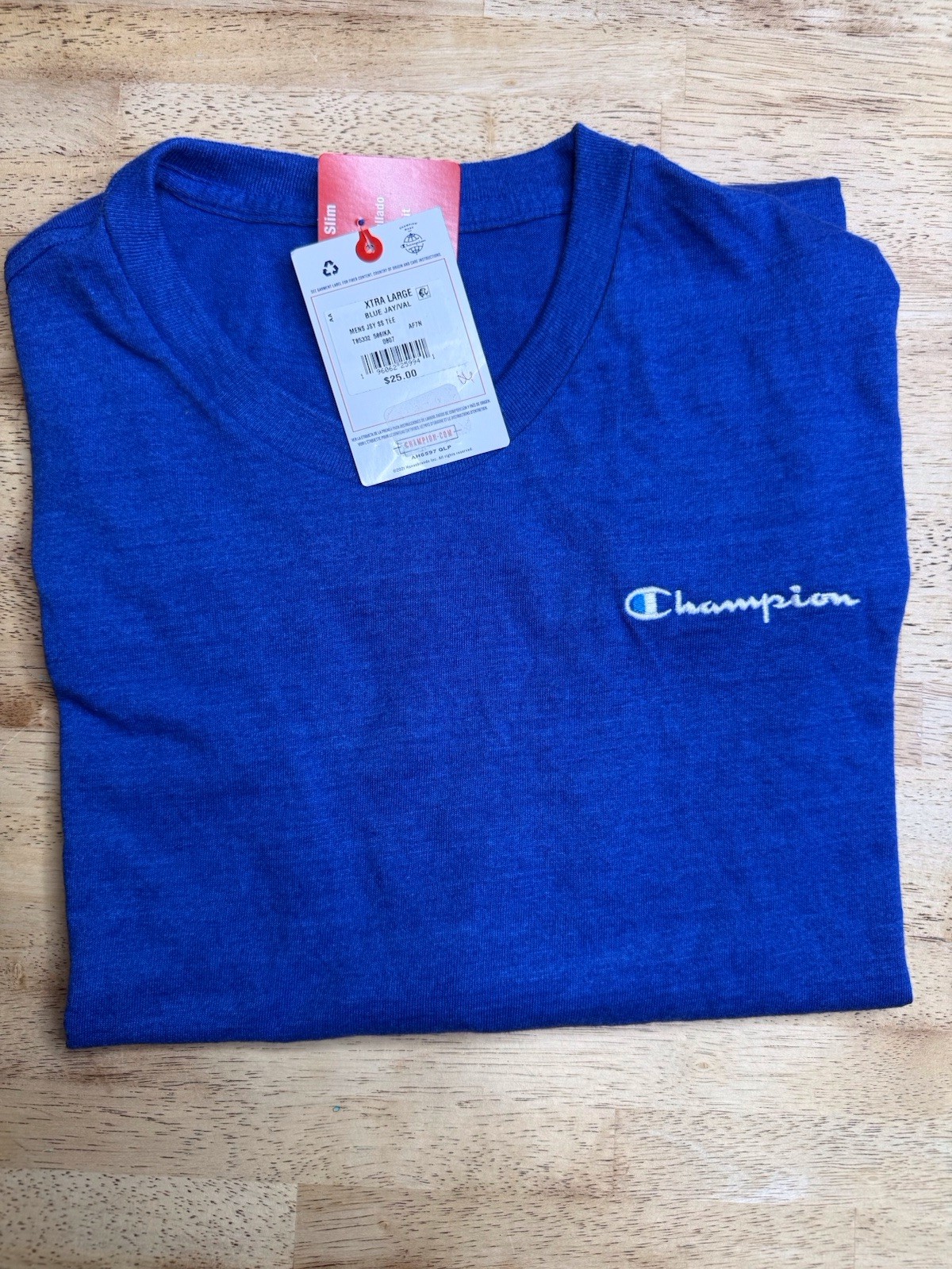 Champion Men Short Sleeve Cotton Jersey New Crewneck T-shirt XL