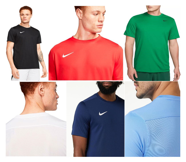 Nike Men&rsquo;s Athletic Dri-Fit T-Shirt Park VII Crew Neck Sports Gym Football Tee
