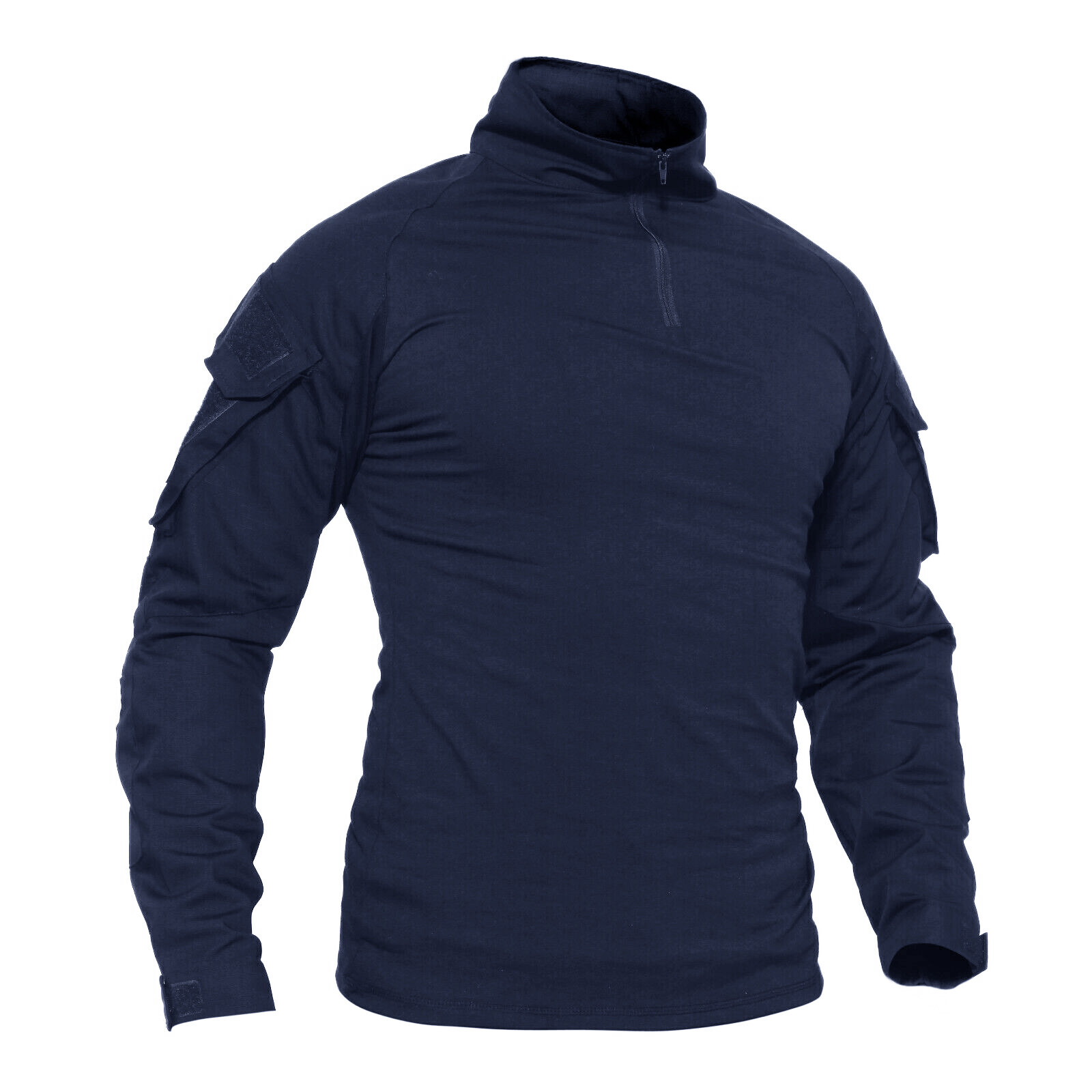 Men&rsquo;s Hunting T-Shirt Long Sleeve Ripstop Tactical Training 1/4 Zip Pullover US