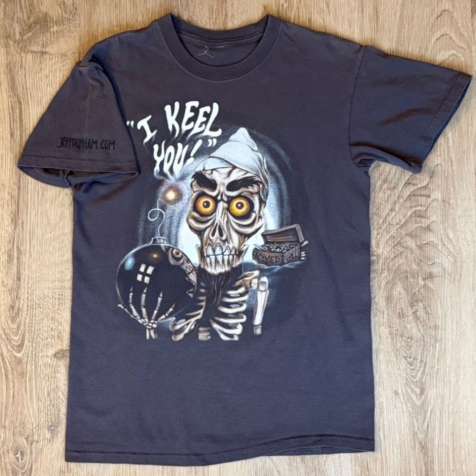 Jeff Dunham Achmed Skeleton Tee Black “I Keel You” Comedy T-Shirt M