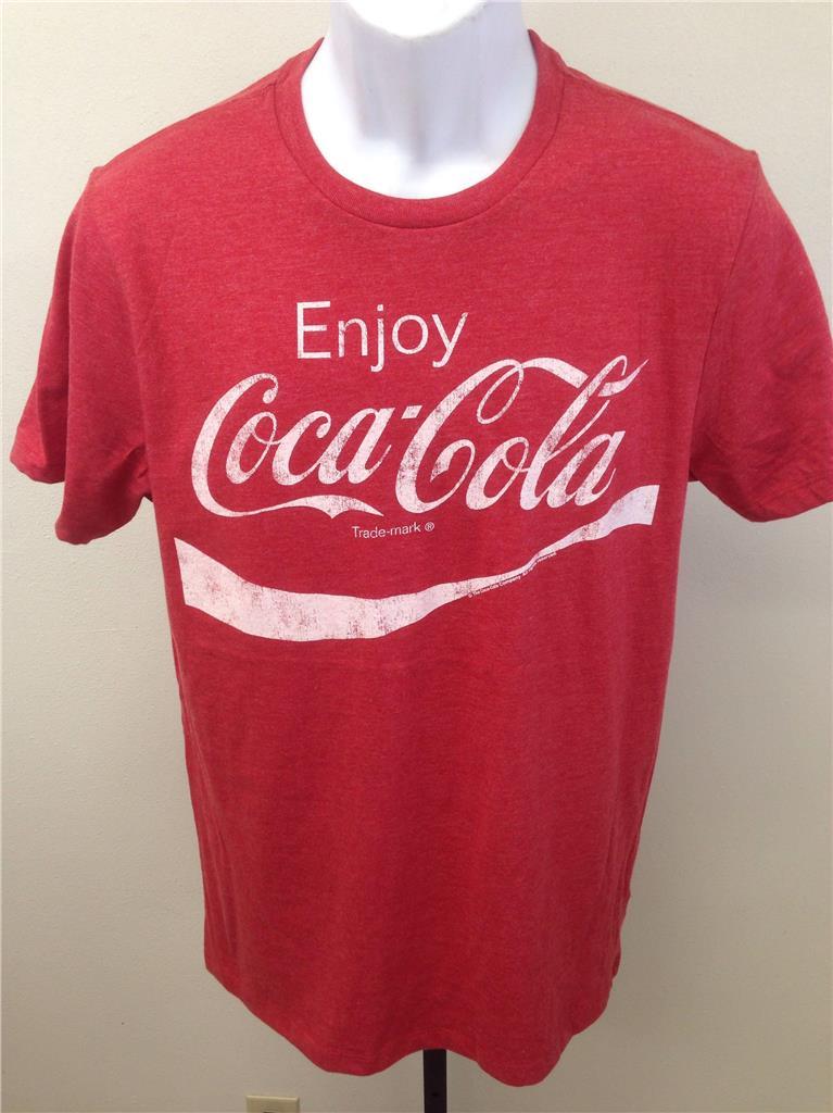 NEW Enjoy Coca Cola COKE Mens Sizes XS-S Super Soft Vintage Look Old Navy Shirt