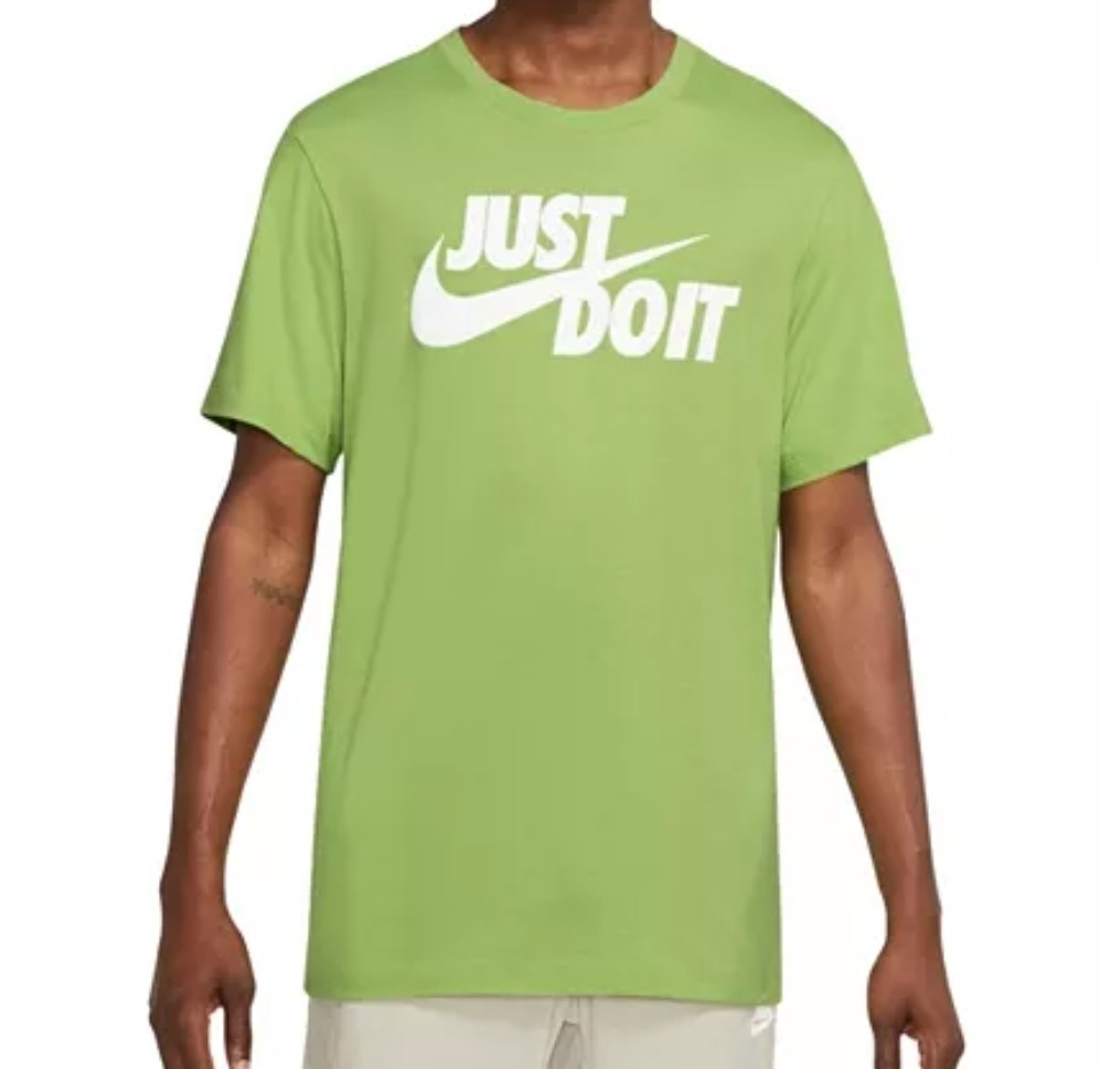 Nike Sportswear Tee « Just Do It » Swoosh Men&rsquo;s AR5006-332 XXL Green Unisex NWT