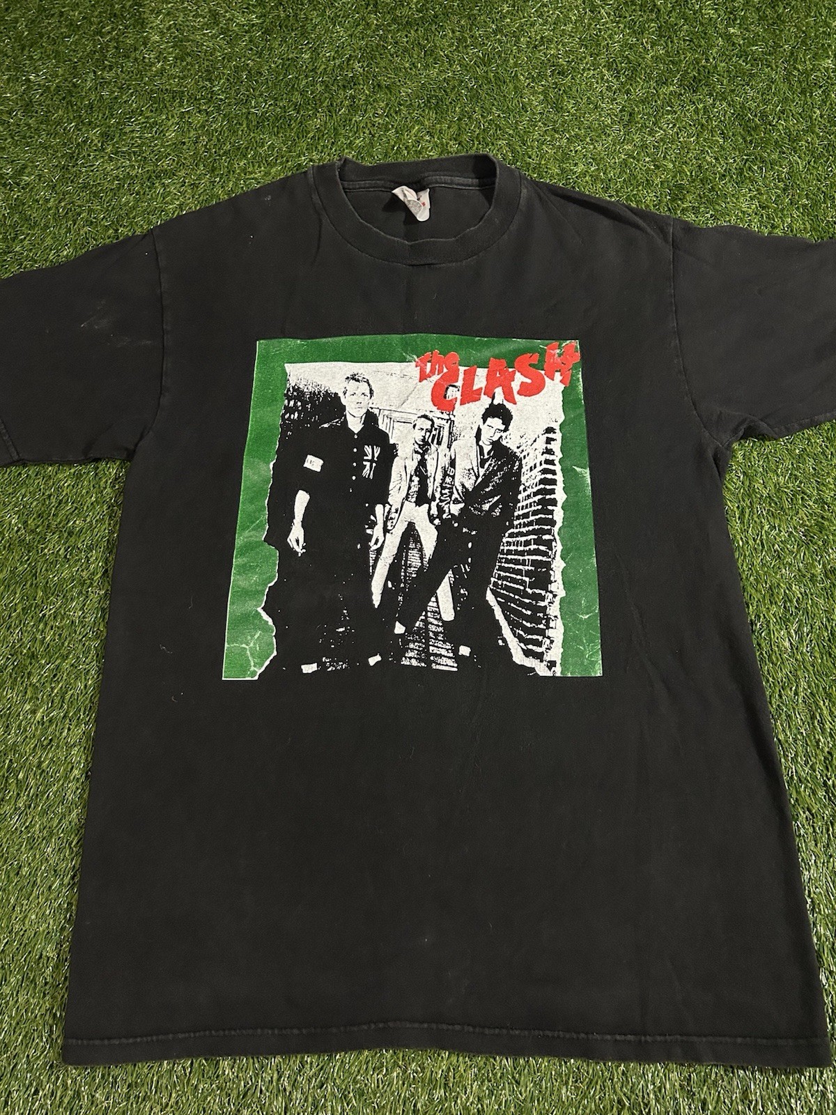 Vintage 90s The Clash Guns Of Brixton UK Band T Shirt Sz M/L 90s Punk Rock Metal