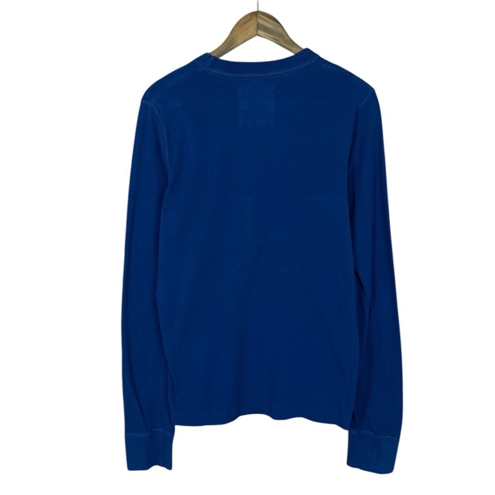 Hollister | Long Sleeve Y2K basic Tee Embroidered Bird Logo 00&rsquo;s Vibrant Blue
